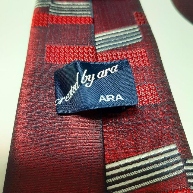 美品 ARA  ネクタイ 赤系 柄   540 < 男性ファッション  美品 ARA  ネクタイ 赤系 柄   540 < 男性ファッションの