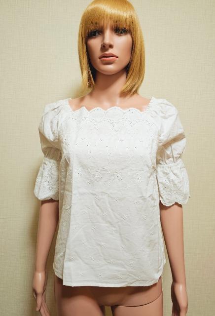 新品タグ付☆FREES MART☆綺麗な刺繍の純白カットソーT289☆3点で即落 < ブランド  新品タグ付☆FREES MART☆綺麗な刺繍の純白カットソーT289☆3点で即落 < ブランドの