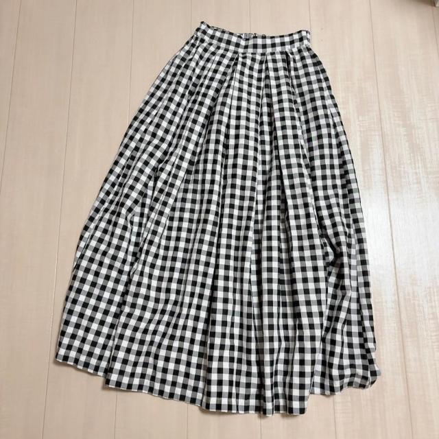 ◆fifth/フィフス◆二宮こずえコラボボリューチェックマキシスカート★ギンガムチェックS*美シルエット♪美品 < 女性ファッション  ◆fifth/フィフス◆二宮こずえコラボボリューチェックマキシスカート★ギンガムチェックS*美シルエット♪美品 < 女性ファッションの