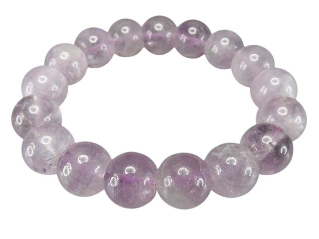 一点物ラベンダーアメジスト約12ミリ玉数珠ブレスレット < 女性アクセサリー/時計  一点物ラベンダーアメジスト約12ミリ玉数珠ブレスレット  < 女性アクセサリー/時計の