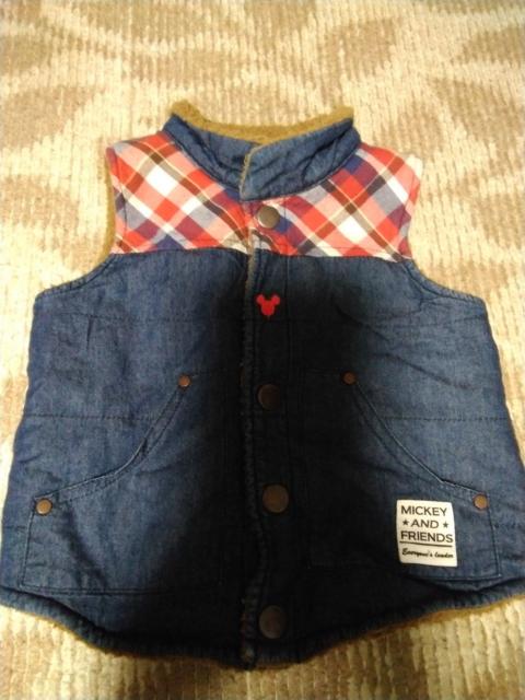 子供服 ミッキーマウス ボア付きベスト < キッズ/ベビー 子供服 ミッキーマウス ボア付きベスト < キッズ/ベビーの