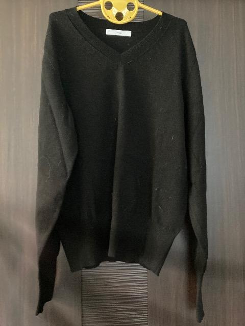 SHUCAストライプシャツ、Vネックニット/chocol raffine robe GUMストレッチパネルデニム < ブランド SHUCAストライプシャツ、Vネックニット/chocol raffine robe GUMストレッチパネルデニム < ブランドの