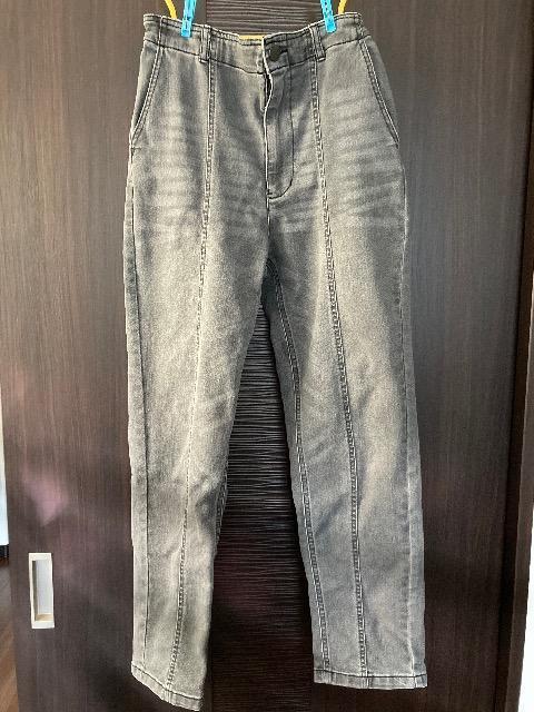 SHUCAストライプシャツ、Vネックニット/chocol raffine robe GUMストレッチパネルデニム < ブランド SHUCAストライプシャツ、Vネックニット/chocol raffine robe GUMストレッチパネルデニム < ブランドの