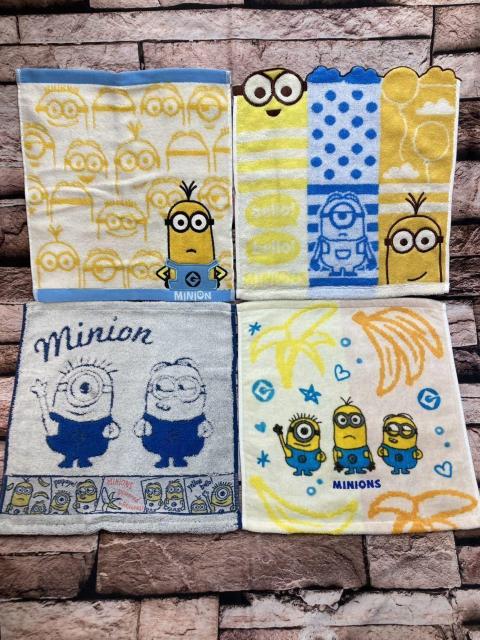 送料無料!可愛い刺繍入り【ミニオン】綿100% 無撚糸&ジャガード ハンドタオル(画像から) 2枚組1,100円が < インテリア/ライフ  送料無料!可愛い刺繍入り【ミニオン】綿100% 無撚糸&ジャガード ハンドタオル(画像から) 2枚組1,100円が  < インテリア/ライフの