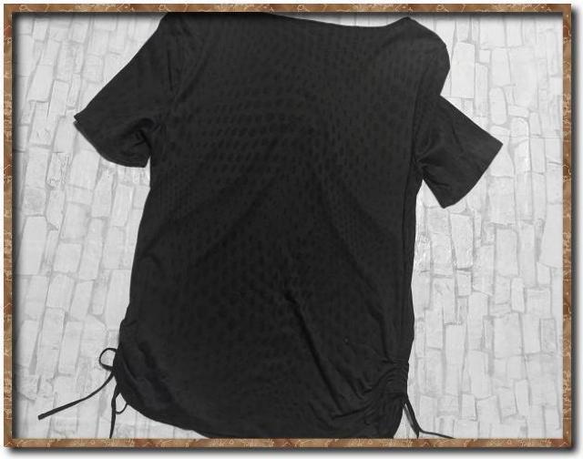 エヴェックスバイクリツィア リボン付き水玉カットソー 濃茶 < ブランド エヴェックスバイクリツィア リボン付き水玉カットソー 濃茶 < ブランドの