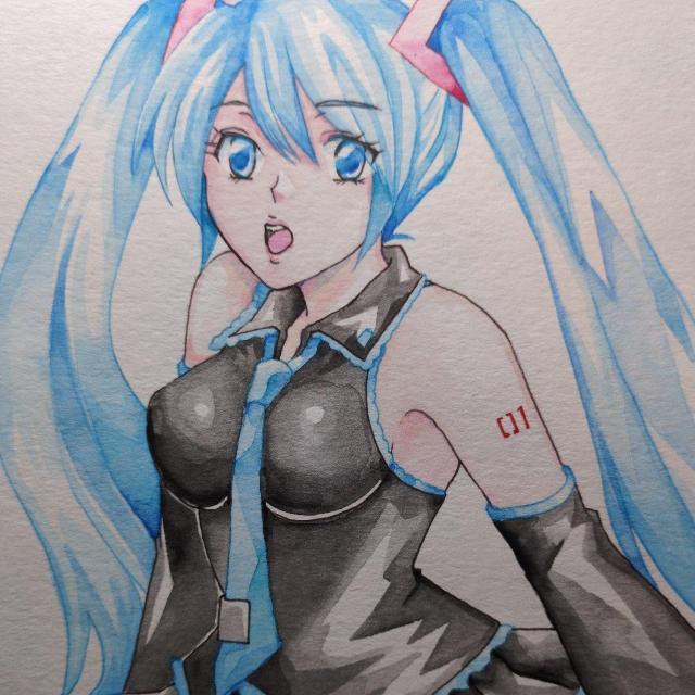 自作イラスト・送料込・初音ミク・プロセカ・水彩・B5サイズ < アニメ/コミック/キャラクター 自作イラスト・送料込・初音ミク・プロセカ・水彩・B5サイズ < アニメ/コミック/キャラクターの