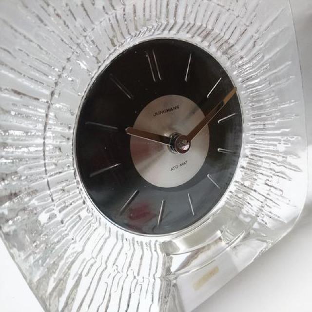 美品【箱・保証書付】ユンハンス クリスタル ドイツ製置時計 < インテリア/ライフ  美品【箱・保証書付】ユンハンス クリスタル ドイツ製置時計 < インテリア/ライフの