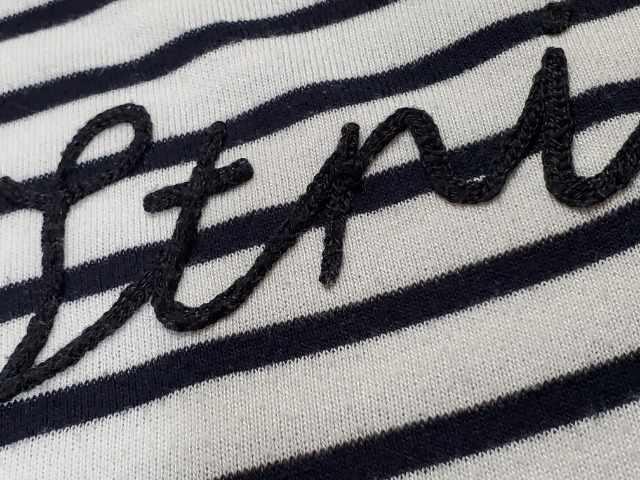 身幅ゆったりドルマン風ボーダーカットソー/M・白×黒 < キッズ/ベビー  身幅ゆったりドルマン風ボーダーカットソー/M・白×黒 < キッズ/ベビーの