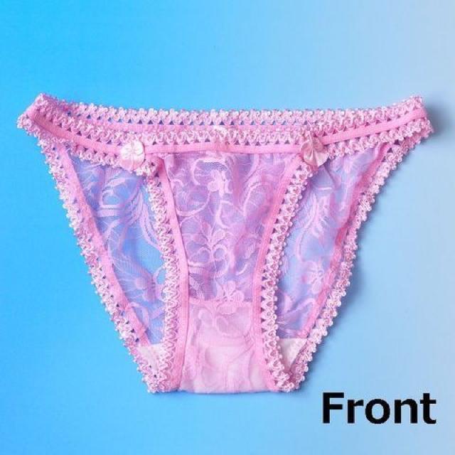 花柄レースのプチリボン付きショーツ ピンク < 女性ファッション  花柄レースのプチリボン付きショーツ ピンク < 女性ファッションの