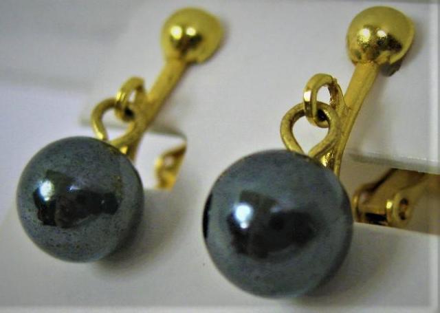 アクセサリー イヤリング パワーストン ヘマタイト 約 8mm バネ式ぶら下がり < 女性アクセサリー/時計  アクセサリー イヤリング パワーストン ヘマタイト 約 8mm バネ式ぶら下がり < 女性アクセサリー/時計の