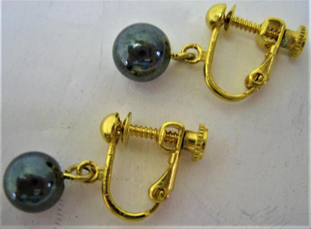 アクセサリー イヤリング パワーストン ヘマタイト 約 8mm バネ式ぶら下がり < 女性アクセサリー/時計  アクセサリー イヤリング パワーストン ヘマタイト 約 8mm バネ式ぶら下がり < 女性アクセサリー/時計の