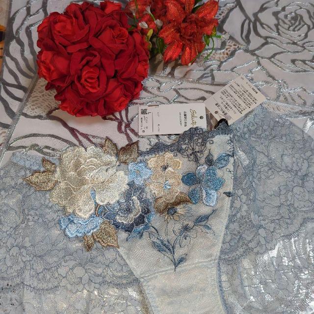 ワコール/salute/サルート/店舗限定/59G/ローライズ/ショーツ/L/SX/サックス/PTJ559/A/フォークロア < 女性ファッション  ワコール/salute/サルート/店舗限定/59G/ローライズ/ショーツ/L/SX/サックス/PTJ559/A/フォークロア < 女性ファッションの