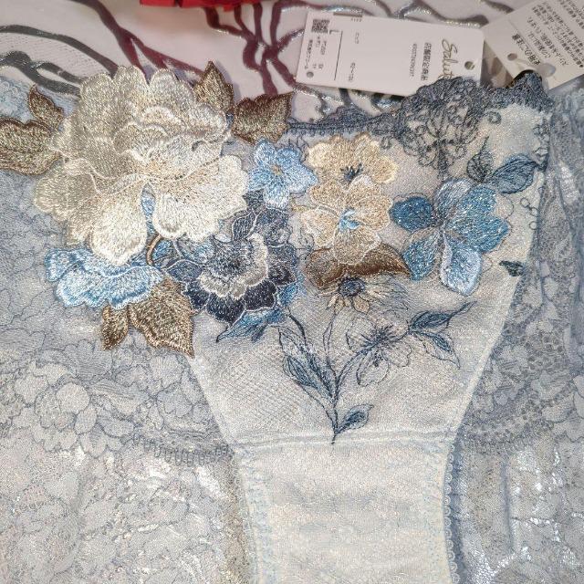 ワコール/salute/サルート/店舗限定/59G/ローライズ/ショーツ/L/SX/サックス/PTJ559/A/フォークロア < 女性ファッション  ワコール/salute/サルート/店舗限定/59G/ローライズ/ショーツ/L/SX/サックス/PTJ559/A/フォークロア < 女性ファッションの