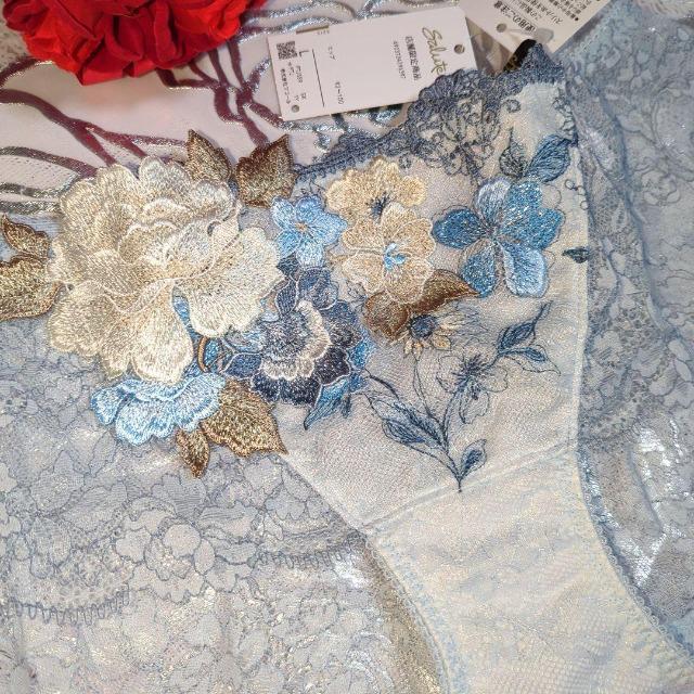 ワコール/salute/サルート/店舗限定/59G/ローライズ/ショーツ/L/SX/サックス/PTJ559/A/フォークロア < 女性ファッション  ワコール/salute/サルート/店舗限定/59G/ローライズ/ショーツ/L/SX/サックス/PTJ559/A/フォークロア < 女性ファッションの