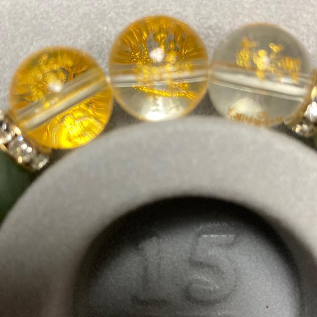 天然石 金運アップ数珠ブレスレット 15.5cm < 女性アクセサリー/時計  天然石 金運アップ数珠ブレスレット 15.5cm < 女性アクセサリー/時計の