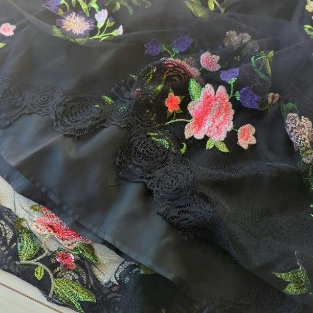 4298 SHIZUKA KOMURO/コムロシズカ/シズカコムロ/コムロシヅカ/シヅカコムロ/刺繍チュールフレアロングスカート < ブランド 4298 SHIZUKA KOMURO/コムロシズカ/シズカコムロ/コムロシヅカ/シヅカコムロ/刺繍チュールフレアロングスカート < ブランドの