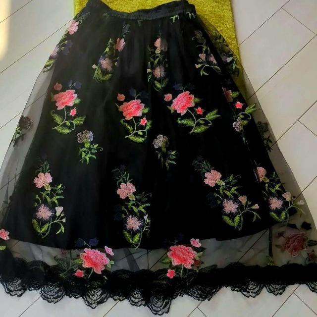 4298 SHIZUKA KOMURO/コムロシズカ/シズカコムロ/コムロシヅカ/シヅカコムロ/刺繍チュールフレアロングスカート < ブランド 4298 SHIZUKA KOMURO/コムロシズカ/シズカコムロ/コムロシヅカ/シヅカコムロ/刺繍チュールフレアロングスカート < ブランドの