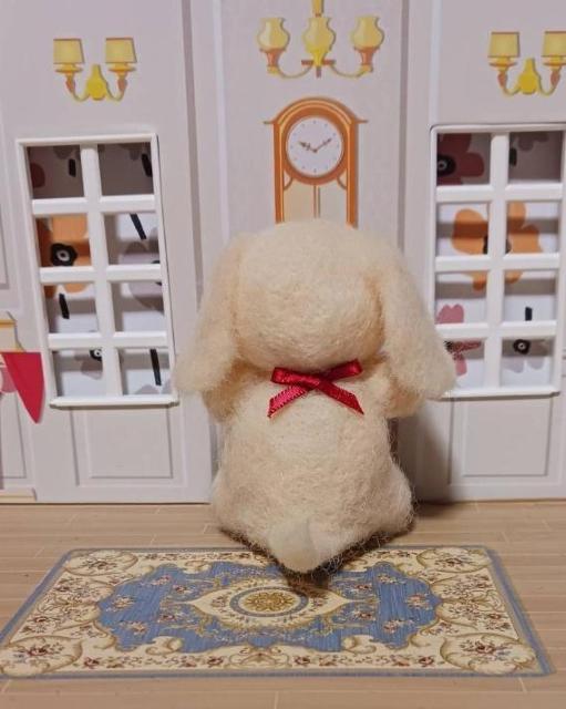 ★羊毛フェルト愛犬イニシャル入れます頭文字 クリーム色ダックス < ペット/手芸/園芸 ★羊毛フェルト愛犬イニシャル入れます頭文字 クリーム色ダックス < ペット/手芸/園芸の