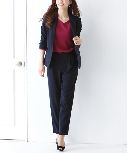新品☆ジャケット4L、パンツ5Lサイズ紺のストレッチパンツスーツ♪☆Q512 < 女性ファッション 新品☆ジャケット4L、パンツ5Lサイズ紺のストレッチパンツスーツ♪☆Q512 < 女性ファッションの