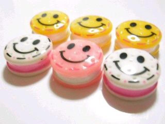 《New》デコパーツ★スマイル*ニコちゃん(サンドver)【3色=6個セット】 < 香水/コスメ/ネイル  《New》デコパーツ★スマイル*ニコちゃん(サンドver)【3色=6個セット】 < 香水/コスメ/ネイルの