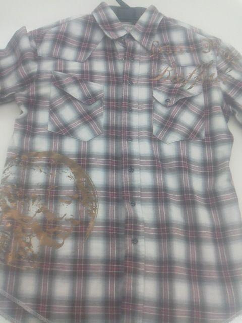 バッファローボブズ ボナファイドバッファロー チェックネルシャツ size1 極美品 < ブランド  バッファローボブズ ボナファイドバッファロー チェックネルシャツ size1 極美品 < ブランドの