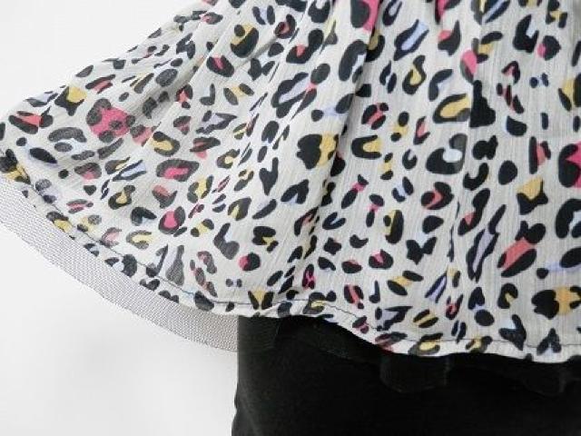 グレーマルチカラーヒョウ柄黒ペプラムチュニックキャミスーツ < ブランド グレーマルチカラーヒョウ柄黒ペプラムチュニックキャミスーツ < ブランドの