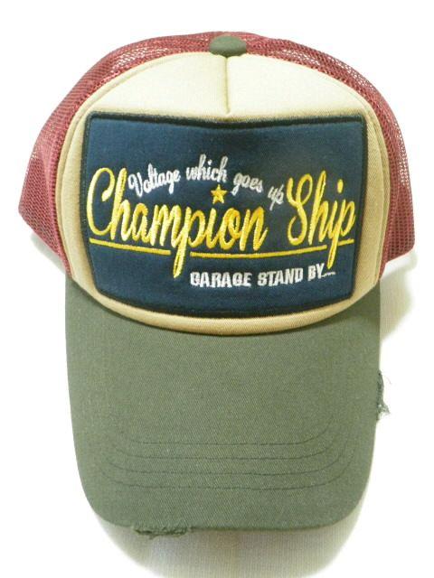 ダメージ加工♪BIGワッペン メッシュキャップ < 男性ファッション ダメージ加工♪BIGワッペン メッシュキャップ < 男性ファッションの