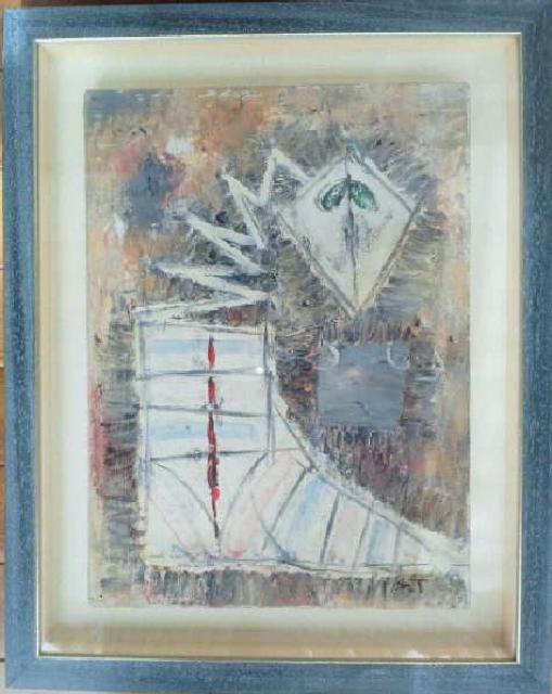 絵画 油彩画 田畔司朗『虫』真作保証 原画 < ホビー  絵画 油彩画 田畔司朗『虫』真作保証 原画 < ホビーの