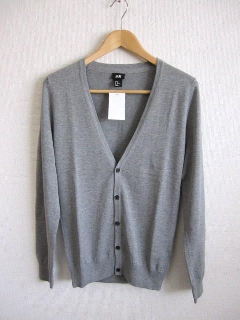 □H&M/エイチアンドエム ニット カーディガン/メンズ・XS/グレー☆新品 < ブランド  □H&M/エイチアンドエム ニット カーディガン/メンズ・XS/グレー☆新品  < ブランドの