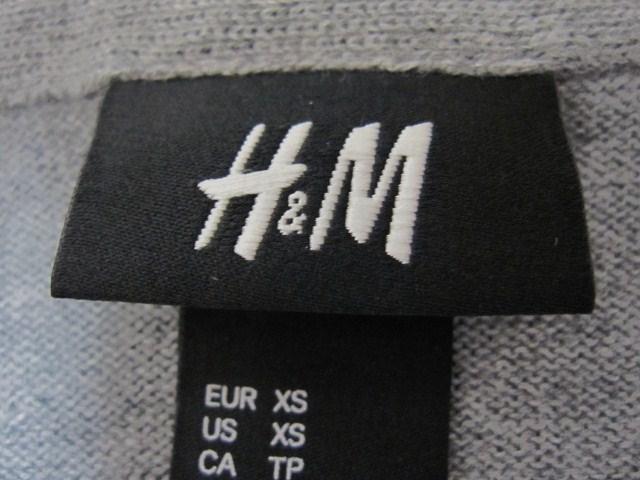 □H&M/エイチアンドエム ニット カーディガン/メンズ・XS/グレー☆新品 < ブランド  □H&M/エイチアンドエム ニット カーディガン/メンズ・XS/グレー☆新品 < ブランドの