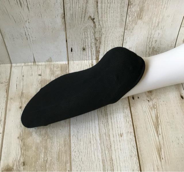 シンプル レディース ベリーショートソックス 黒 3足セット 靴下 < 女性ファッション  シンプル レディース ベリーショートソックス 黒 3足セット 靴下 < 女性ファッションの