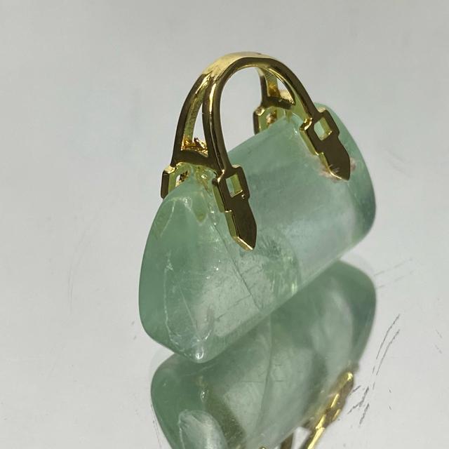 《No.T253》天然石フローライト カバン ネックレストップやインテリアに < 女性アクセサリー/時計  《No.T253》天然石フローライト カバン ネックレストップやインテリアに < 女性アクセサリー/時計の