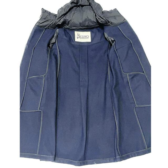 新品ヘルノHERNOウール切り替えダウンコートジャケット濃紺# < ブランド 新品ヘルノHERNOウール切り替えダウンコートジャケット濃紺# < ブランドの