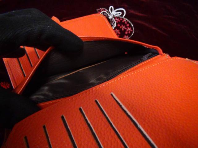 明るいオレンジ色の長財布 レディース メンズ!。 < 男性ファッション  明るいオレンジ色の長財布 レディース メンズ!。 < 男性ファッションの