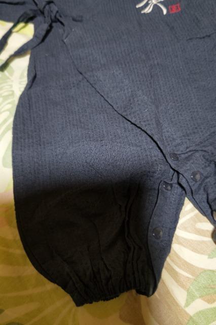 ★新品甚平風半袖ロンパース < キッズ/ベビー  ★新品甚平風半袖ロンパース < キッズ/ベビーの