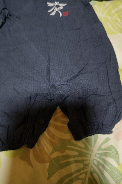 ★新品甚平風半袖ロンパース < キッズ/ベビー  ★新品甚平風半袖ロンパース < キッズ/ベビーの