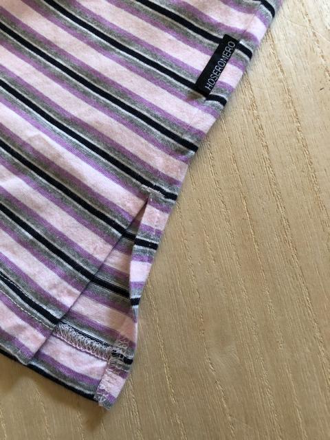 HOSEROMERO Vネック ボーダーTシャツ M〜L < 女性ファッション  HOSEROMERO Vネック ボーダーTシャツ M〜L < 女性ファッションの