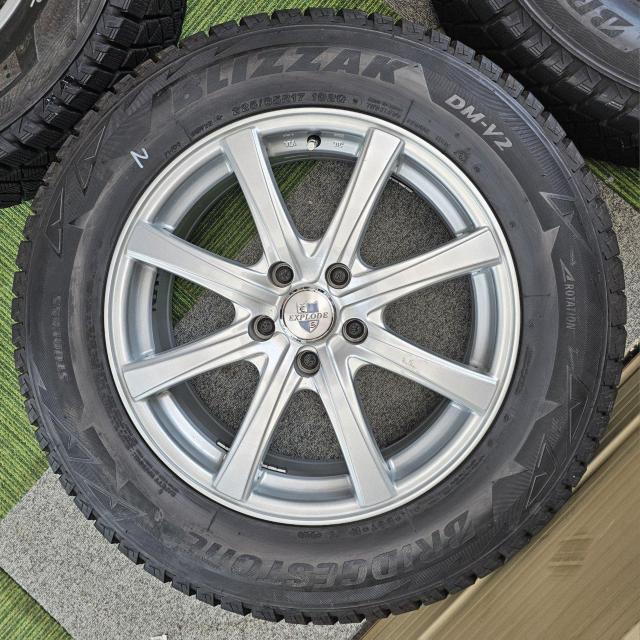 EXPLODE エクスプラウド 17インチ 5H114.3 7J+38 ブリヂストン BLIZZAK DM-V2 スタッドレス 4 < 自動車/バイク EXPLODE エクスプラウド 17インチ 5H114.3 7J+38 ブリヂストン BLIZZAK DM-V2 スタッドレス 4 < 自動車/バイク