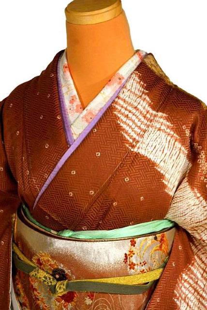 訪問着 中古 着物 送料無料 最高峰 未使用品 金彩 シシュウ 杢目絞り 道長花文 身丈156.5cm 裄丈65cm T3657 < 女性ファッション 訪問着 中古 着物 送料無料 最高峰 未使用品 金彩 シシュウ 杢目絞り 道長花文 身丈156.5cm 裄丈65cm T3657 < 女性ファッションの