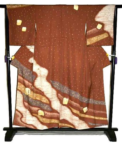 訪問着 中古 着物 送料無料 最高峰 未使用品 金彩 シシュウ 杢目絞り 道長花文 身丈156.5cm 裄丈65cm T3657 < 女性ファッション 訪問着 中古 着物 送料無料 最高峰 未使用品 金彩 シシュウ 杢目絞り 道長花文 身丈156.5cm 裄丈65cm T3657 < 女性ファッションの