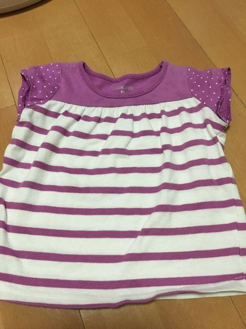 西松屋 女の子用 半袖トップス 80 < キッズ/ベビー  西松屋 女の子用 半袖トップス 80  < キッズ/ベビーの