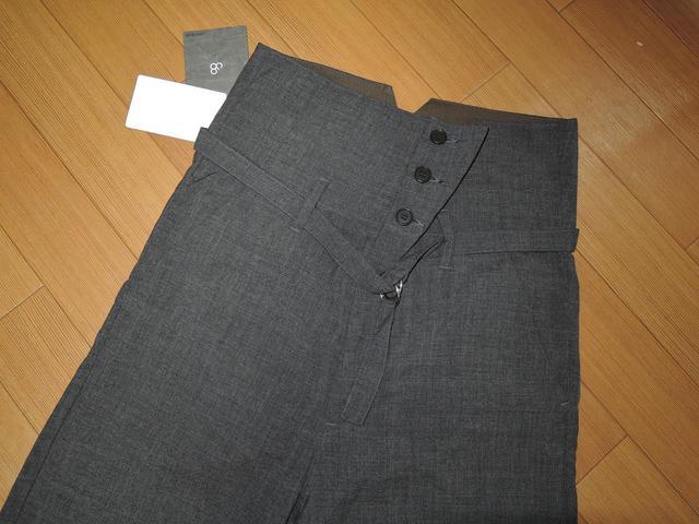 新品ジョンブルJohnbullスラックス系パンツS灰系ハイウエスト < ブランド  新品ジョンブルJohnbullスラックス系パンツS灰系ハイウエスト < ブランドの