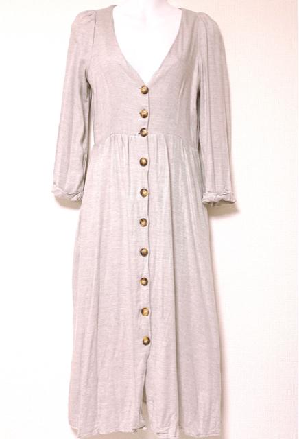 ZARAザラグレーとろみシャツワンピースロングカーディガン2way < ブランド ZARAザラグレーとろみシャツワンピースロングカーディガン2way < ブランドの