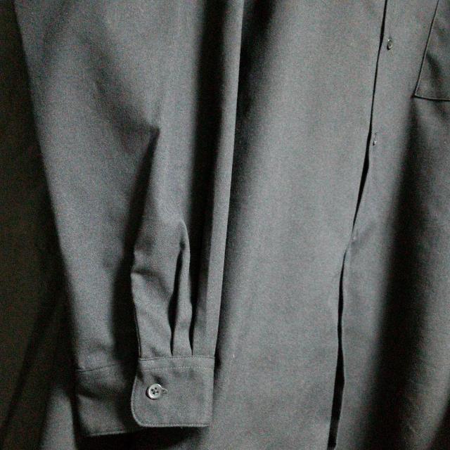GU オーバーサイズスタンドカラーシャツ 長袖 L BLACK < 男性ファッション  GU オーバーサイズスタンドカラーシャツ 長袖 L BLACK < 男性ファッションの