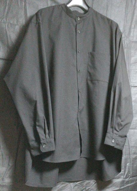 GU オーバーサイズスタンドカラーシャツ 長袖 L BLACK < 男性ファッション  GU オーバーサイズスタンドカラーシャツ 長袖 L BLACK < 男性ファッションの