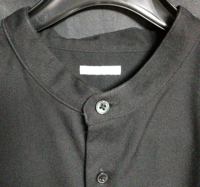 GU オーバーサイズスタンドカラーシャツ 長袖 L BLACK < 男性ファッション  GU オーバーサイズスタンドカラーシャツ 長袖 L BLACK < 男性ファッションの