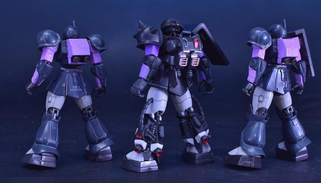 改造品 MIA 高機動型ザクU・ザクT 3体セット(黒い三連星仕様) < アニメ/コミック/キャラクター  改造品 MIA 高機動型ザクU・ザクT 3体セット(黒い三連星仕様) < アニメ/コミック/キャラクターの