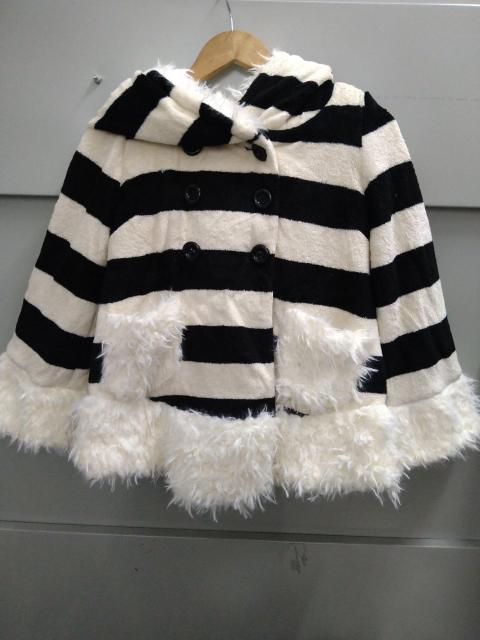 one spo☆ボーダーもこもこコート < ブランド one spo☆ボーダーもこもこコート < ブランドの