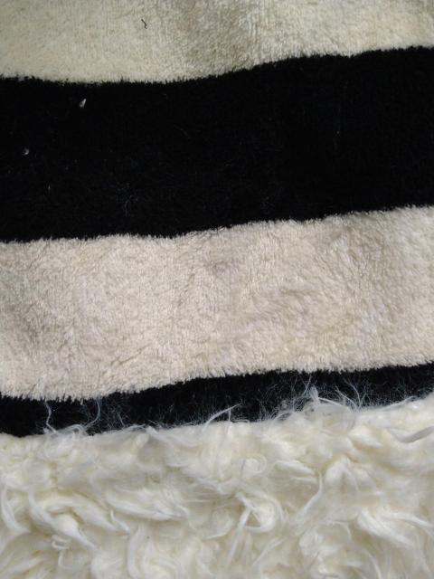 one spo☆ボーダーもこもこコート < ブランド one spo☆ボーダーもこもこコート < ブランドの