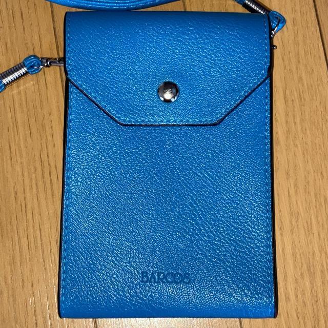 BARCOS  日本製 スマホショルダー スマホポーチ スマホケース ブルー < 女性ファッション  BARCOS  日本製 スマホショルダー スマホポーチ スマホケース ブルー < 女性ファッションの